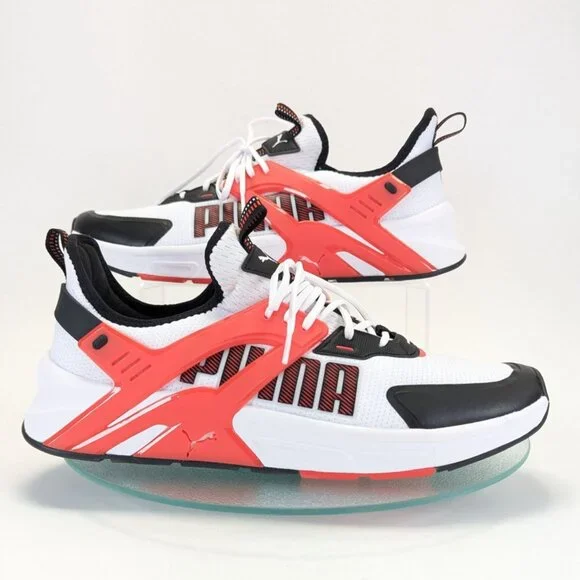 PUMA MMS Pacer Future Mens 11.5 White Black Red Athletic Sneakers - Picture 1 of 9